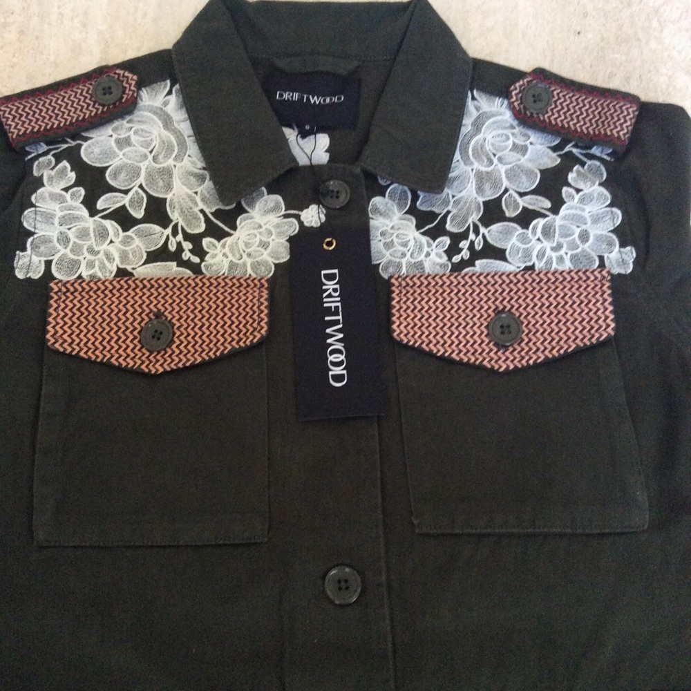 Driftwood Embroidered Military jacket